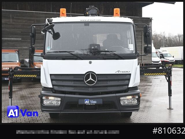 Three-way tipper van MERCEDES-BENZ Atego 823 Kipper Kran, Hiab, Klima, 2x AHK,Meiller