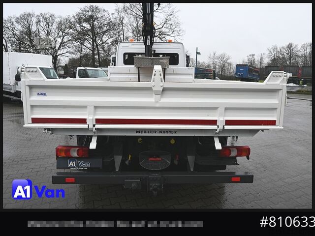 Tipper van MERCEDES-BENZ Atego 823 Kipper Kran, Hiab, Klima, 2x AHK,Meiller