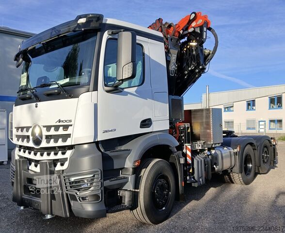 вантажівка з відкритою платформою Mercedes-Benz Hiab Palfinger Fassi F905-7