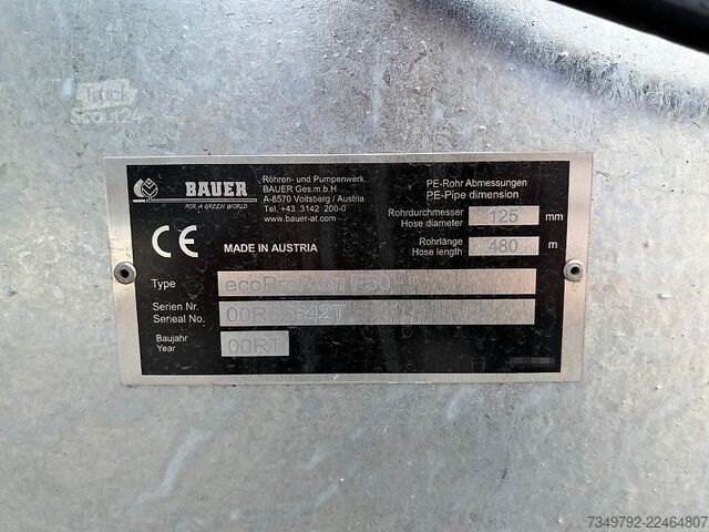 Equipamentos de irrigação Bauer ECO PRO RAIN F50 125-480