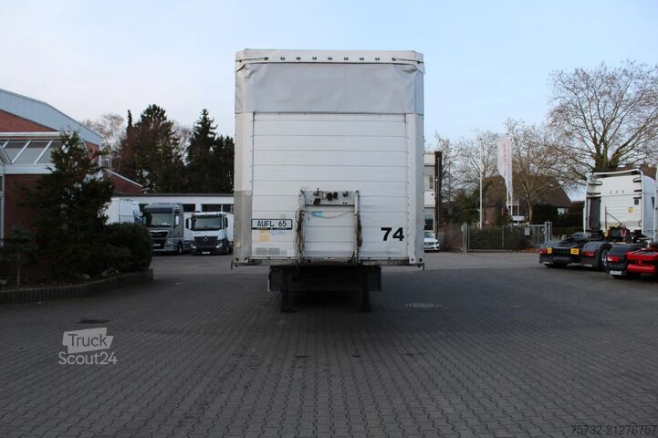 Semirimorchio con telone SCHMITZ Plane Edscha Gabelstaplerhalterung Lenkachse
