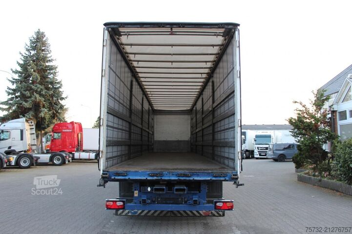 Semirimorchio con telone SCHMITZ Plane Edscha Gabelstaplerhalterung Lenkachse