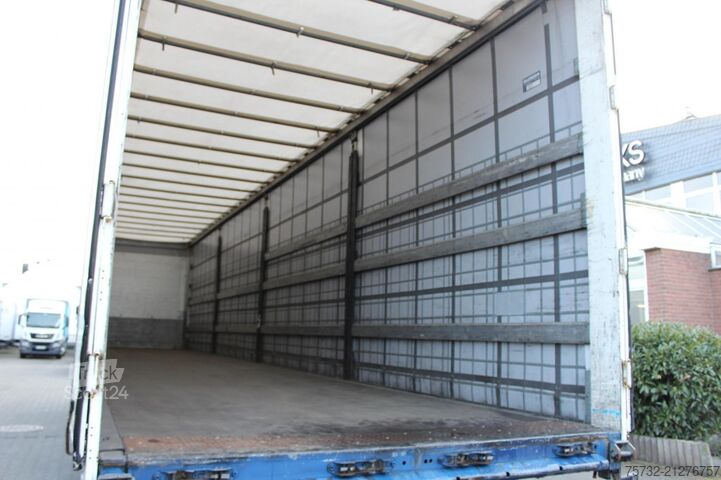 Semirimorchio con telone SCHMITZ Plane Edscha Gabelstaplerhalterung Lenkachse