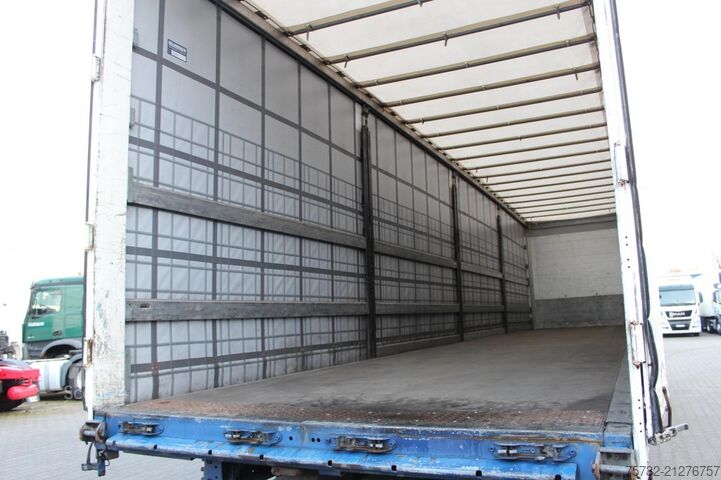 Semirimorchio con telone SCHMITZ Plane Edscha Gabelstaplerhalterung Lenkachse