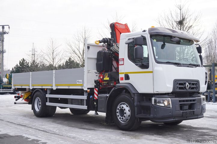 Burtowy z HDS Renault RENAULT C280 DTI 8 / FASSI crane 8 m