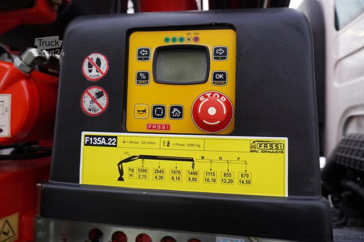 Burtowy z HDS Renault RENAULT C280 DTI 8 / FASSI crane 8 m