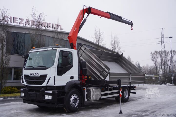 Basculant trilateral Iveco Stralis 19.310 E6 4x2 / Fassi F155A.0.22