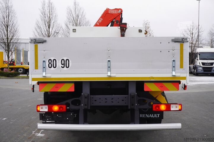 Platforma z żurawiem Renault C280 DTI 8 / FASSI crane 5.6T / 560 mth
