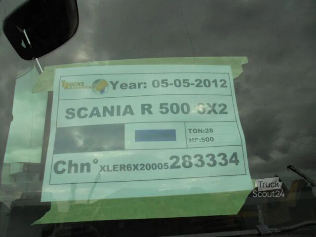Schuifzeil Scania R500 V8 + Euro 5 + Retarder + Lift + 6x2