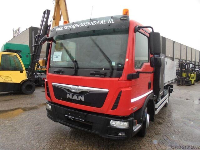 Containertransport (haakarmsysteem) MAN TGL 8.150 + Euro 6 + Hooksystem + box + blad-blad