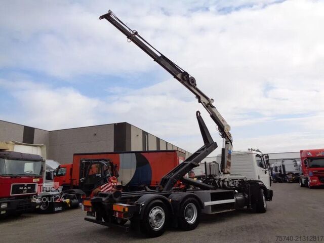 Containertransport (kabelsysteem) Mercedes-Benz SK 2433 Semi-Auto + PTO + Serie 14 Crane + 3 pe...