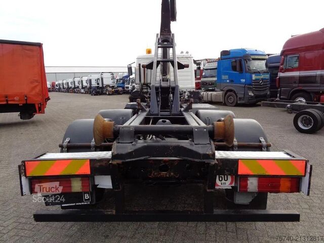 Containertransport (kabelsysteem) Mercedes-Benz SK 2433 Semi-Auto + PTO + Serie 14 Crane + 3 pe...