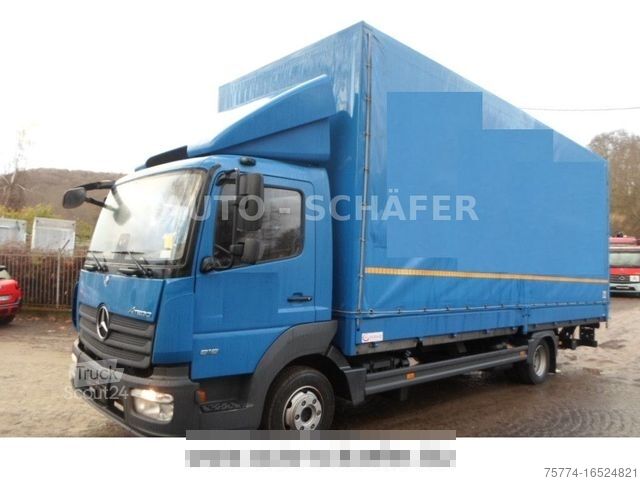 Transportador con plataforma y toldo MERCEDES-BENZ 818 L/ 7.2 m/ LBW