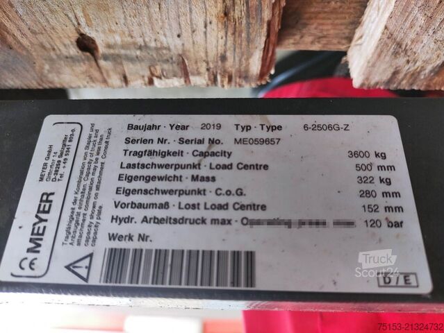 Pozycjonery wideł Meyer 6-2506G-Z