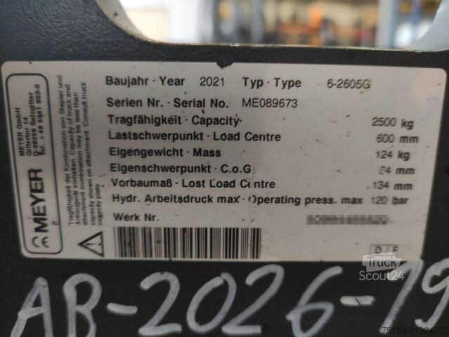 Dakšu pozicionētāji Meyer 6-2605G