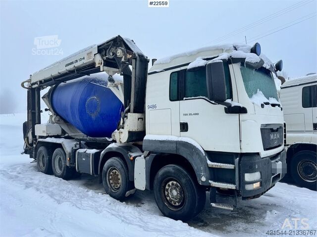 Blender MAN TGS 35.480 8x4 Conveyor Belt Truck – Liebherr Body