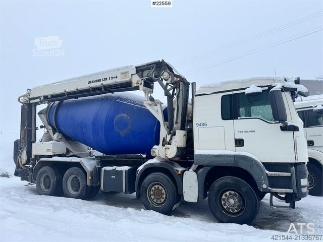 Blender MAN TGS 35.480 8x4 Conveyor Belt Truck – Liebherr Body