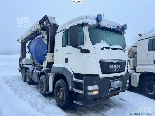 Blender MAN TGS 35.480 8x4 Conveyor Belt Truck – Liebherr Body