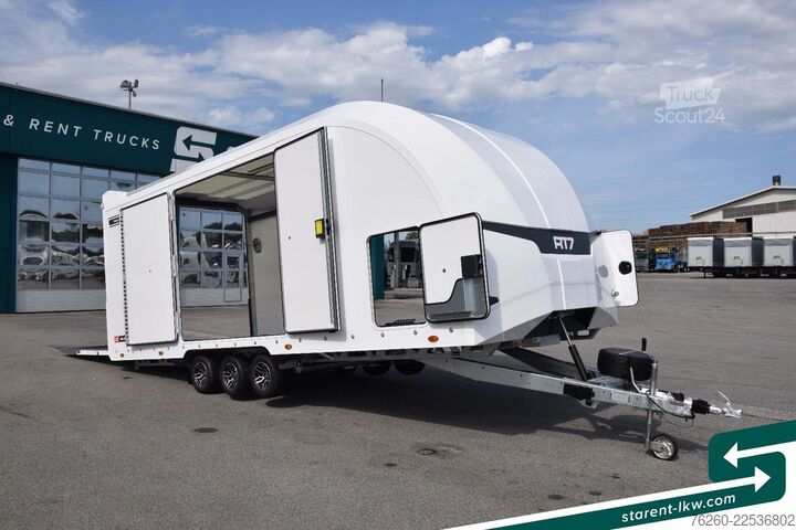 Prikolica za prevoz automobila BRIAN JAMES TRAILERS Race Transporter 7 extra Hoch Solar Kamera