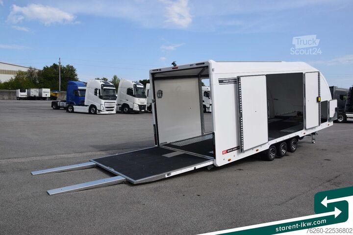 Prikolica za prevoz automobila BRIAN JAMES TRAILERS Race Transporter 7 extra Hoch Solar Kamera