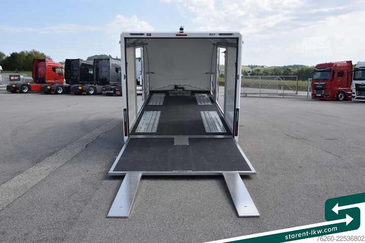 Prikolica za prevoz automobila BRIAN JAMES TRAILERS Race Transporter 7 extra Hoch Solar Kamera