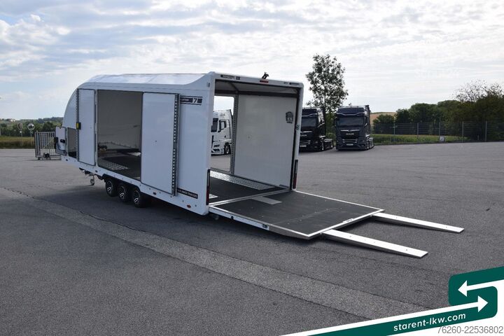 Prikolica za prevoz automobila BRIAN JAMES TRAILERS Race Transporter 7 extra Hoch Solar Kamera