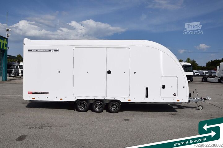 Prikolica za prevoz automobila BRIAN JAMES TRAILERS Race Transporter 7 extra Hoch Solar Kamera