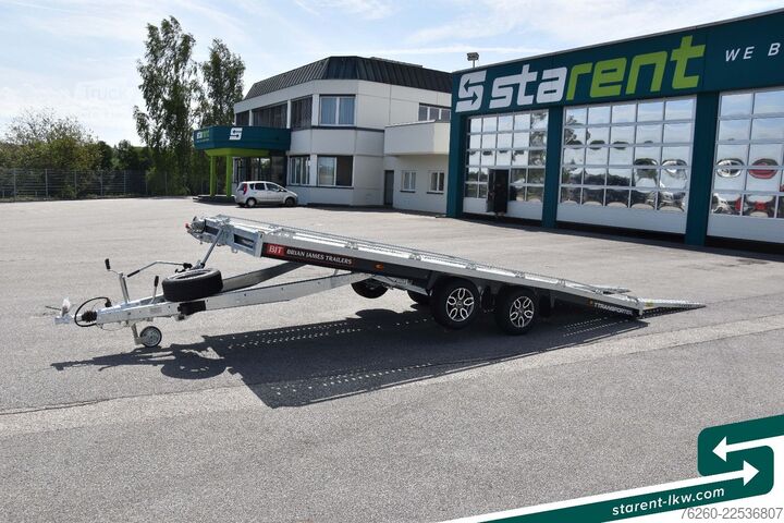 Prikolica za prevoz automobila BRIAN JAMES TRAILERS T-Transporter Kippbar Seilwinde Rampen