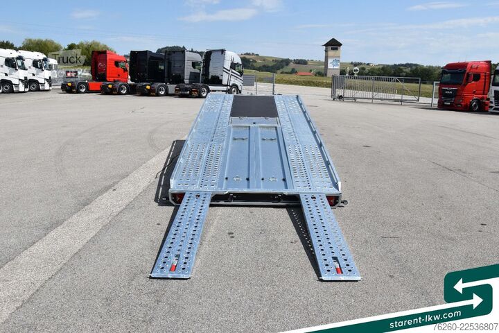 Prikolica za prevoz automobila BRIAN JAMES TRAILERS T-Transporter Kippbar Seilwinde Rampen