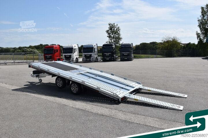 Prikolica za prevoz automobila BRIAN JAMES TRAILERS T-Transporter Kippbar Seilwinde Rampen