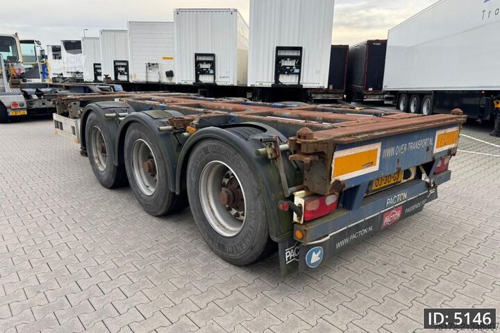 Transport af containere Pacton T3-010 / Multichassis / BPW Drum