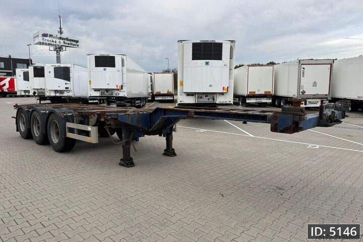 Transport af containere Pacton T3-010 / Multichassis / BPW Drum