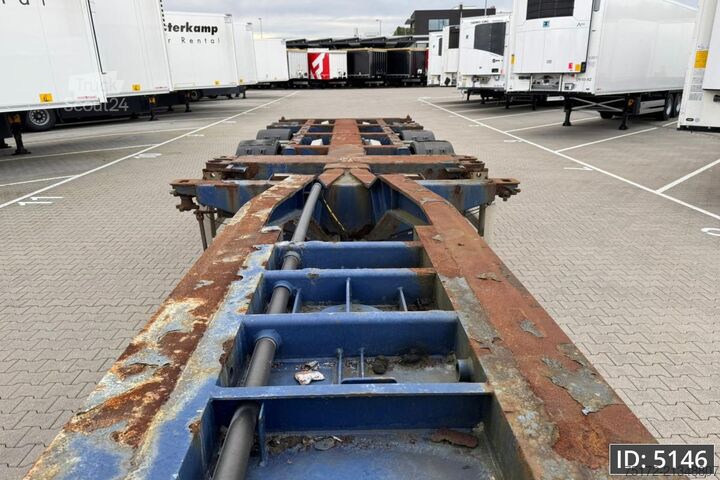 Transport af containere Pacton T3-010 / Multichassis / BPW Drum