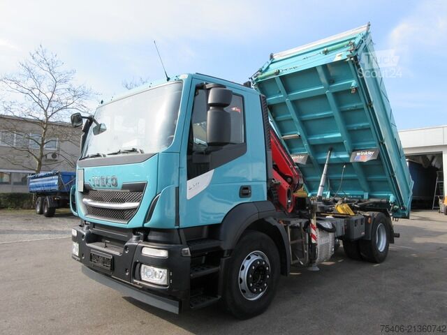 Трьохсторонній самоскид iveco Stralis 310 3-S-Kipper Fassi-Kran Funk