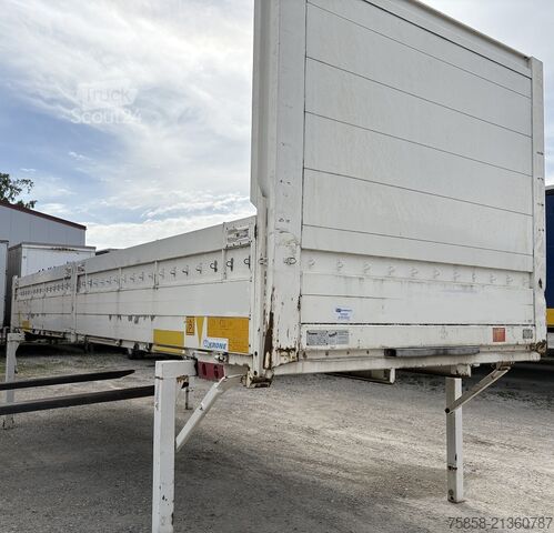 Autobusu maiņu tilts ar platformuWechselbrücke ar platformu Krone BDF 7,45m Baustoff Bordwand + Türen
