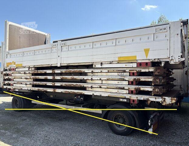 Autobusu maiņu tilts ar platformuWechselbrücke ar platformu Krone BDF 7,45m Baustoff Bordwand + Türen