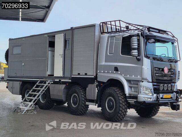 TATRA T158 8X8 NL-Teherautó 8x8 Off-Grid Camper, hidraulikus csörlő, generátor, retarder, klíma, Eur TATRA T158 8X8 NL-Truck 8x8 Off-Grid Camper Hydraulic...