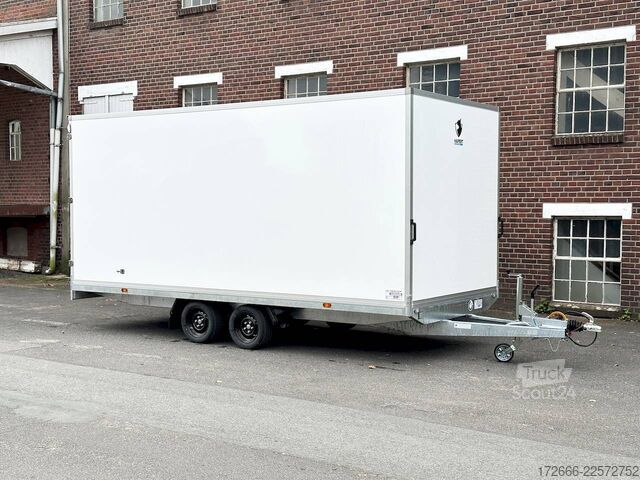 Dobozos pótkocsi Hapert HAPERT SAPPHIRE H-2 505X220X210CM 3500KG KOFFERANHÄNGER | PARABELFEDER