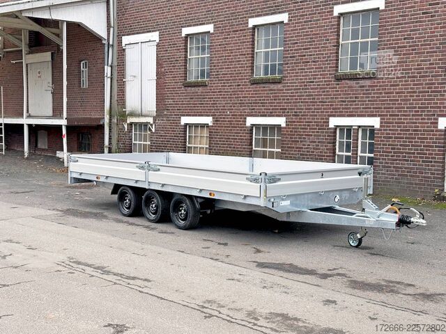  Hapert Trailers HAPERT AZURE H-3 | TRIDEM 605X220X30CM 3500KG HOCHLADER | NFW | PARABELFEDER