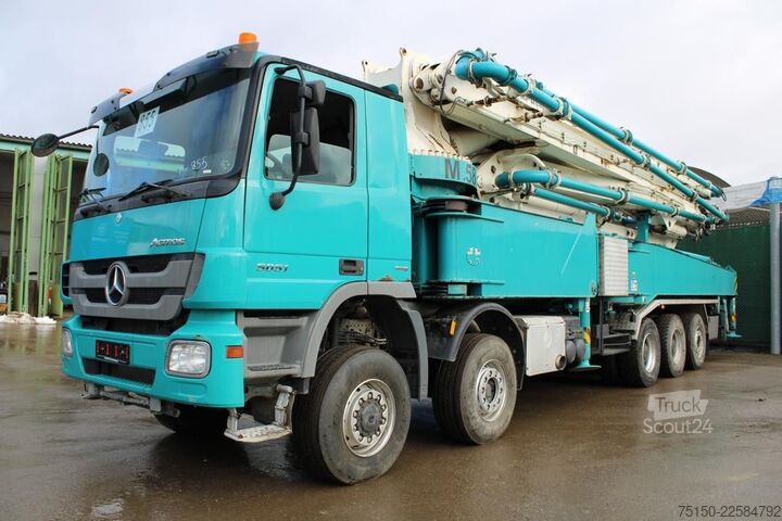 Kamion sa pumpom za beton MERCEDES-BENZ 5051 10x4 BB - Putzmeister 55 m - Nr.: 855