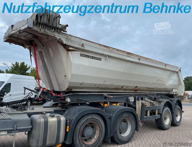Kippers oplegger MEILLER MHPS 43/2/ LM-Felgen/ Rollplane/ Unfallschaden