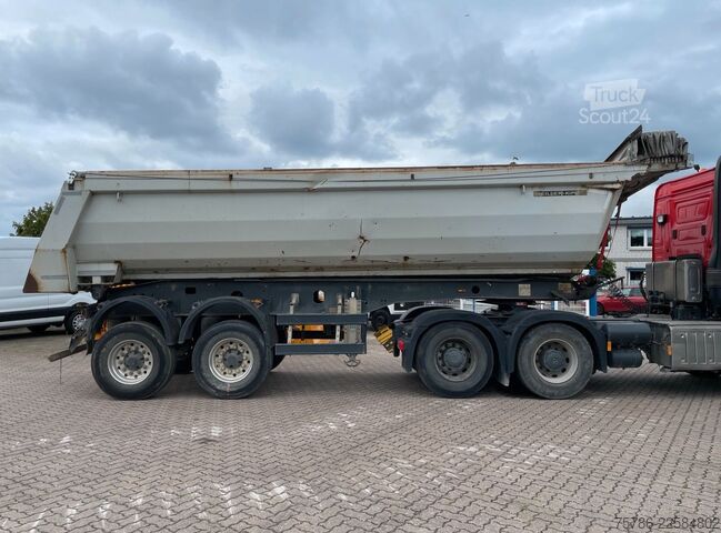 Kippers oplegger MEILLER MHPS 43/2/ LM-Felgen/ Rollplane/ Unfallschaden