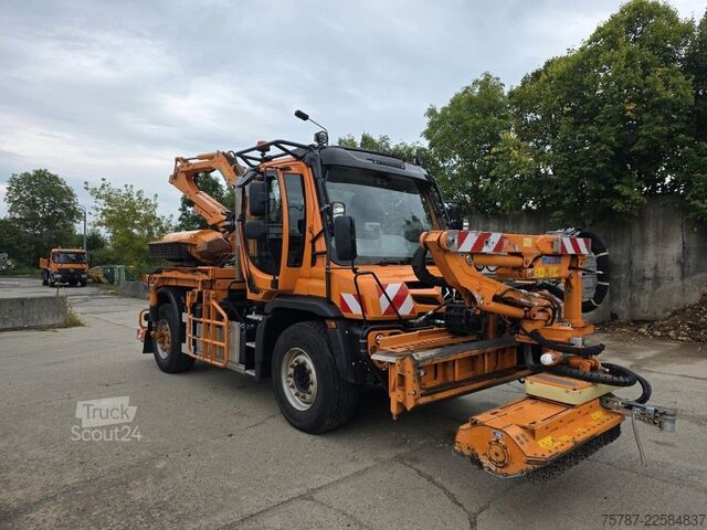 Speciale doeleinden vrachtwagen UNIMOG U427L mit Mulag MFK500 & MHU+Aebis Schmidt Strat