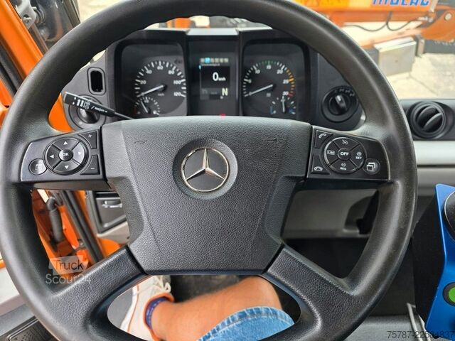 Speciale doeleinden vrachtwagen UNIMOG U427L mit Mulag MFK500 & MHU+Aebis Schmidt Strat