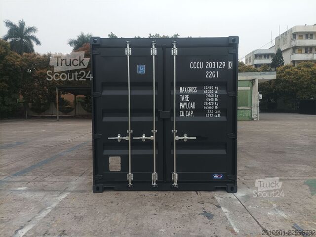 Conteneur d'expédition 20 Fuß RAL9005 CONTAINER SEECONTAINER LAGERCONTAINER SELF STORAGE NEU