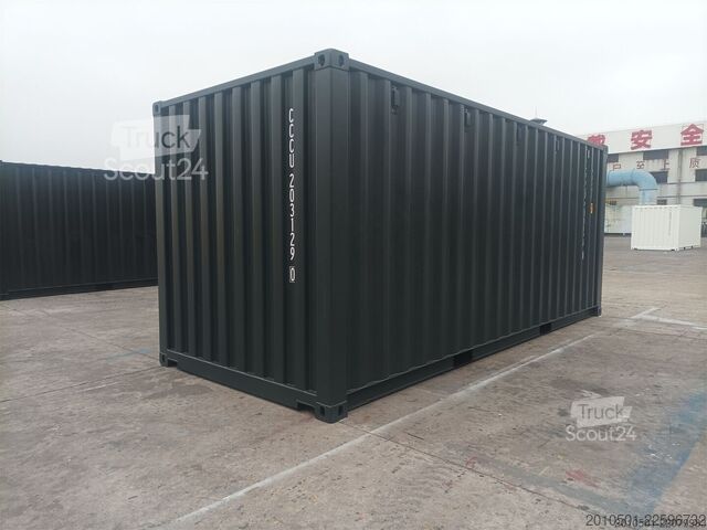 Conteneur d'expédition 20 Fuß RAL9005 CONTAINER SEECONTAINER LAGERCONTAINER SELF STORAGE NEU