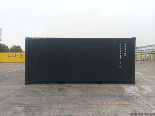 Conteneur d'expédition 20 Fuß RAL9005 CONTAINER SEECONTAINER LAGERCONTAINER SELF STORAGE NEU