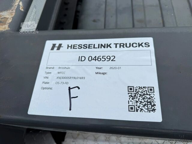 Konténerszállítás Broshuis MFCC MFCC 2x20 40 45FT Liftas LED NL Trailer AP...