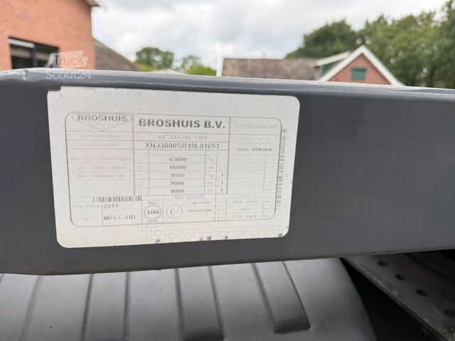 Konténerszállítás Broshuis MFCC MFCC 2x20 40 45FT Liftas LED NL Trailer AP...