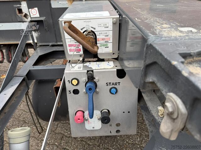 Konténerszállítás Broshuis MFCC MFCC 2x20 40 45FT Liftas LED NL Trailer AP...